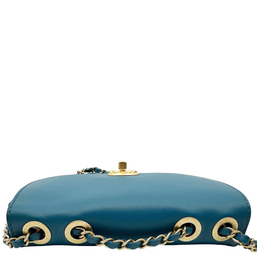 Chanel  Multi Pouching Flap With Coin Purse Quilted Calfskin Leather Crossbody B - Picture 4 of 12